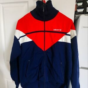 Adidas Men's Red and Blue Jacket